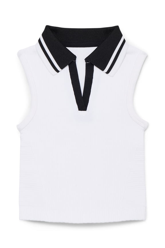 Girls Active Tennis Polo, Moisture Wicking, Sizes 4-18