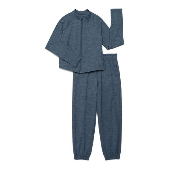 Athletic Works Girls ButterCore Jacket and Joggers Set, 2-Piece, Sizes 4-18