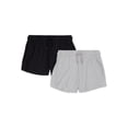 thumbnail image 1 of Athletic Works Girls ButterCore Shorts, 2-Pack, Sizes 4-18, 1 of 3