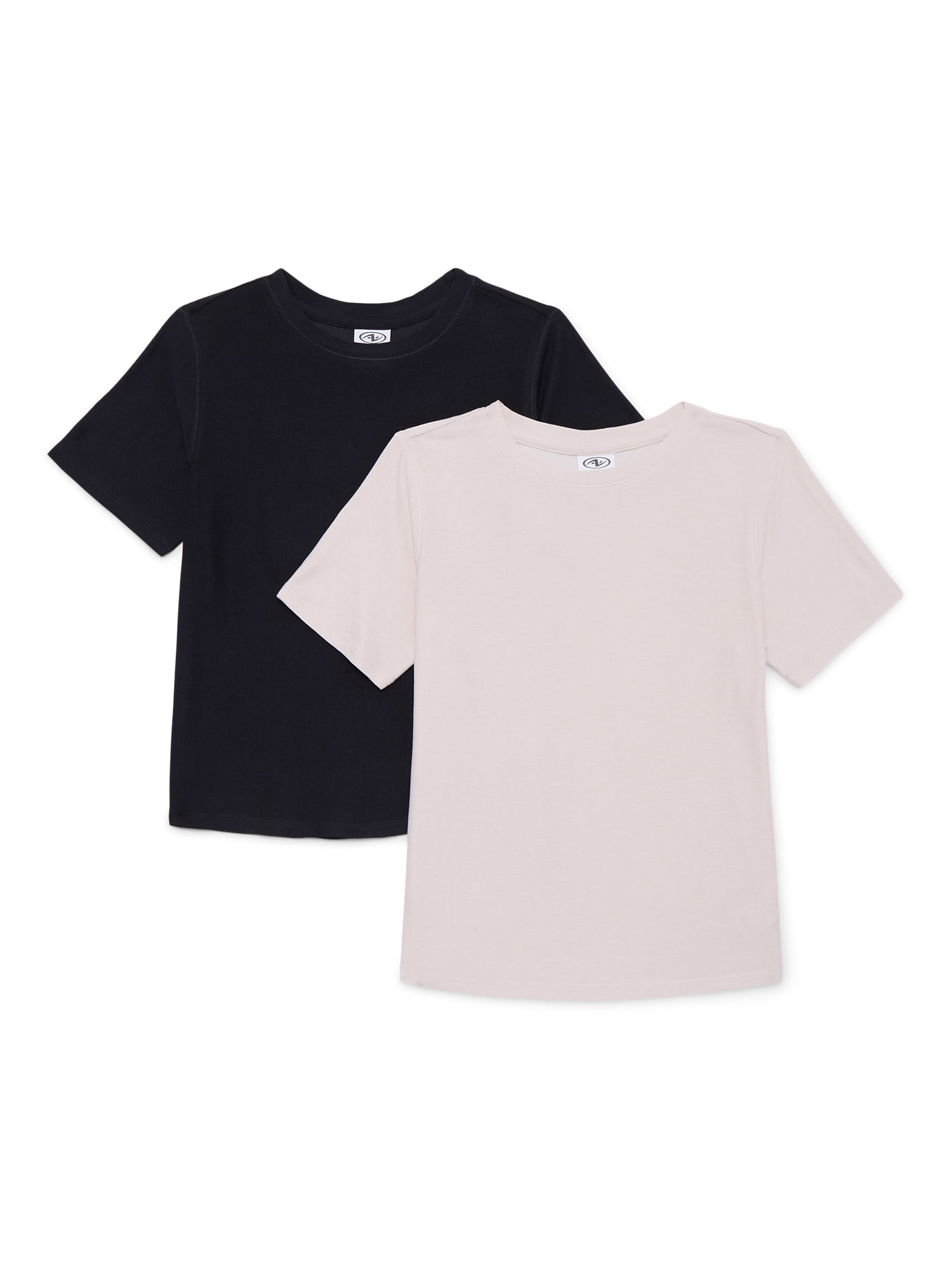 Athletic Works Girl's Buttercore T-Shirt, 2-Pack, Sizes 4-18