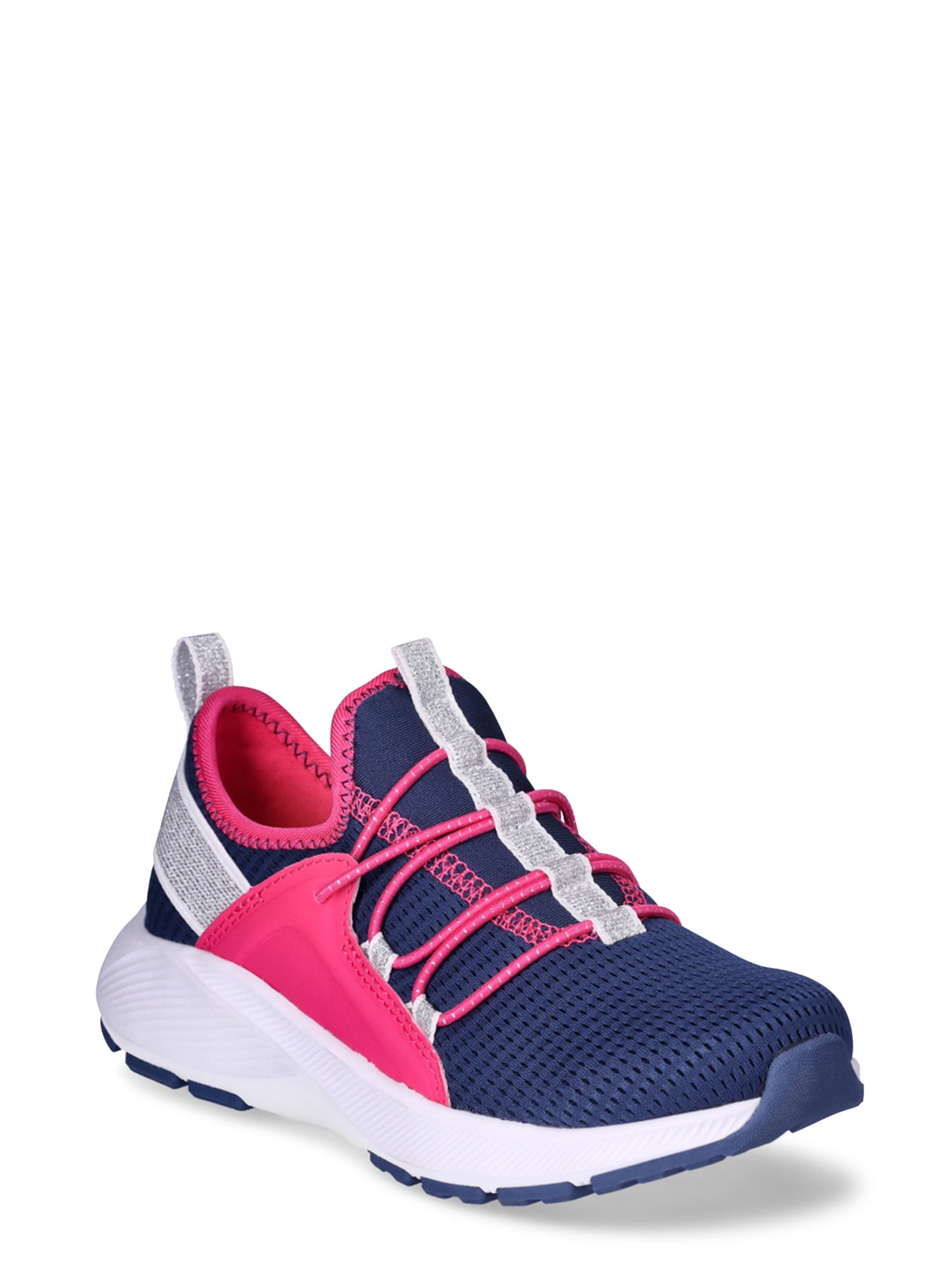Athletic Works Girl's Cage Knit Slip-On Sneakers 