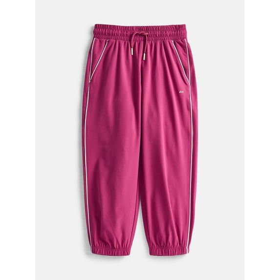 Athletic Works Girls Feather Stretch Joggers, Sizes 4-18