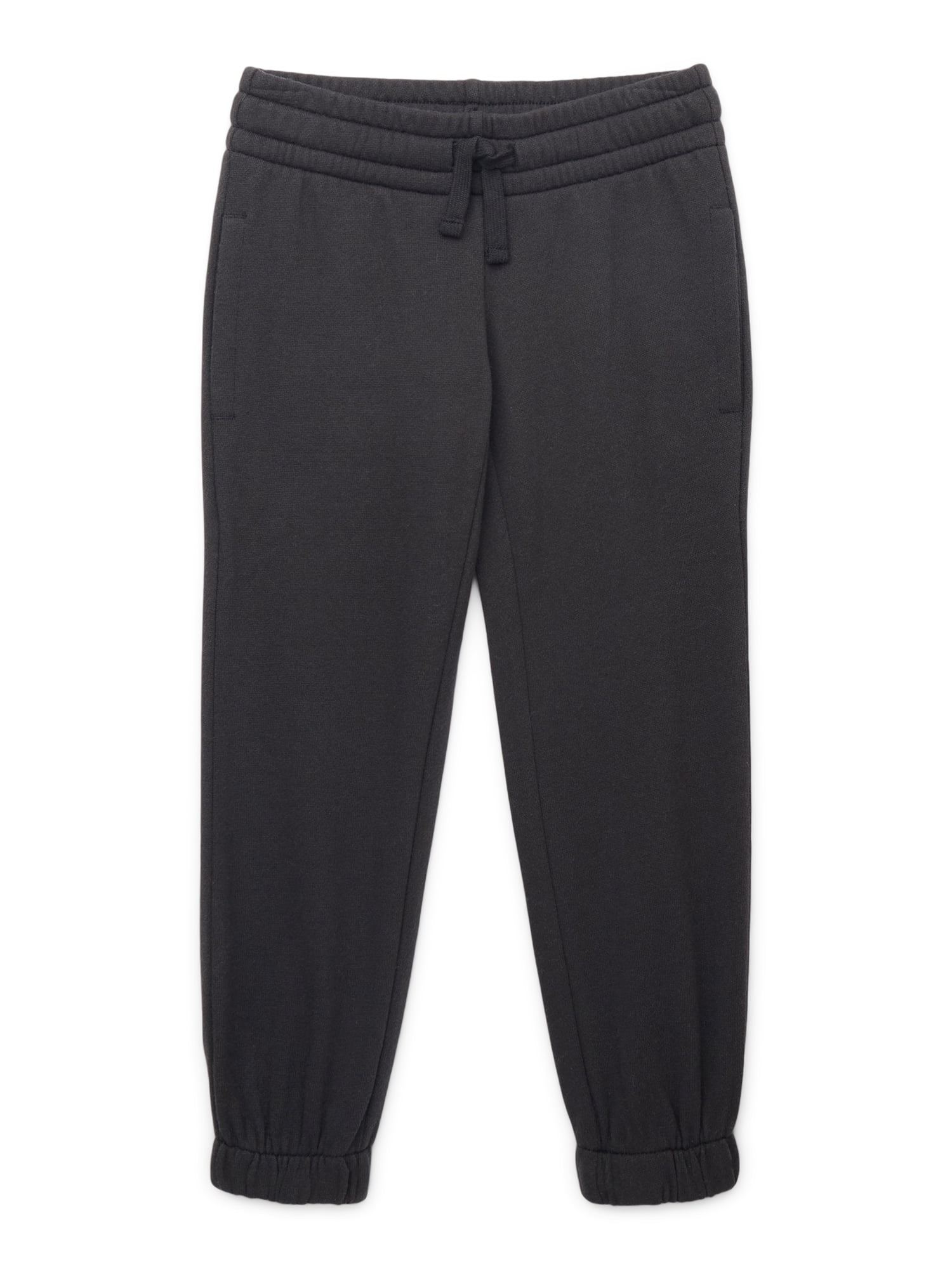 Athletic Works Little and Big Girls Fleece Jogger Sweatpants, Sizes 4-18 & Plus