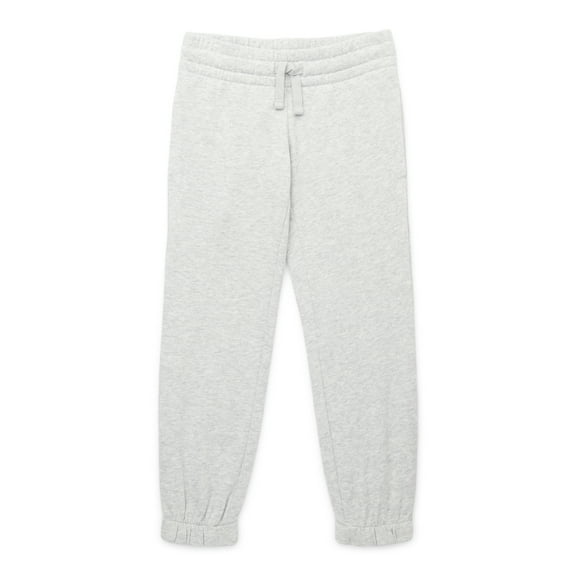 Athletic Works Little and Big Girls Fleece Jogger Sweatpants, Sizes 4-18 & Plus