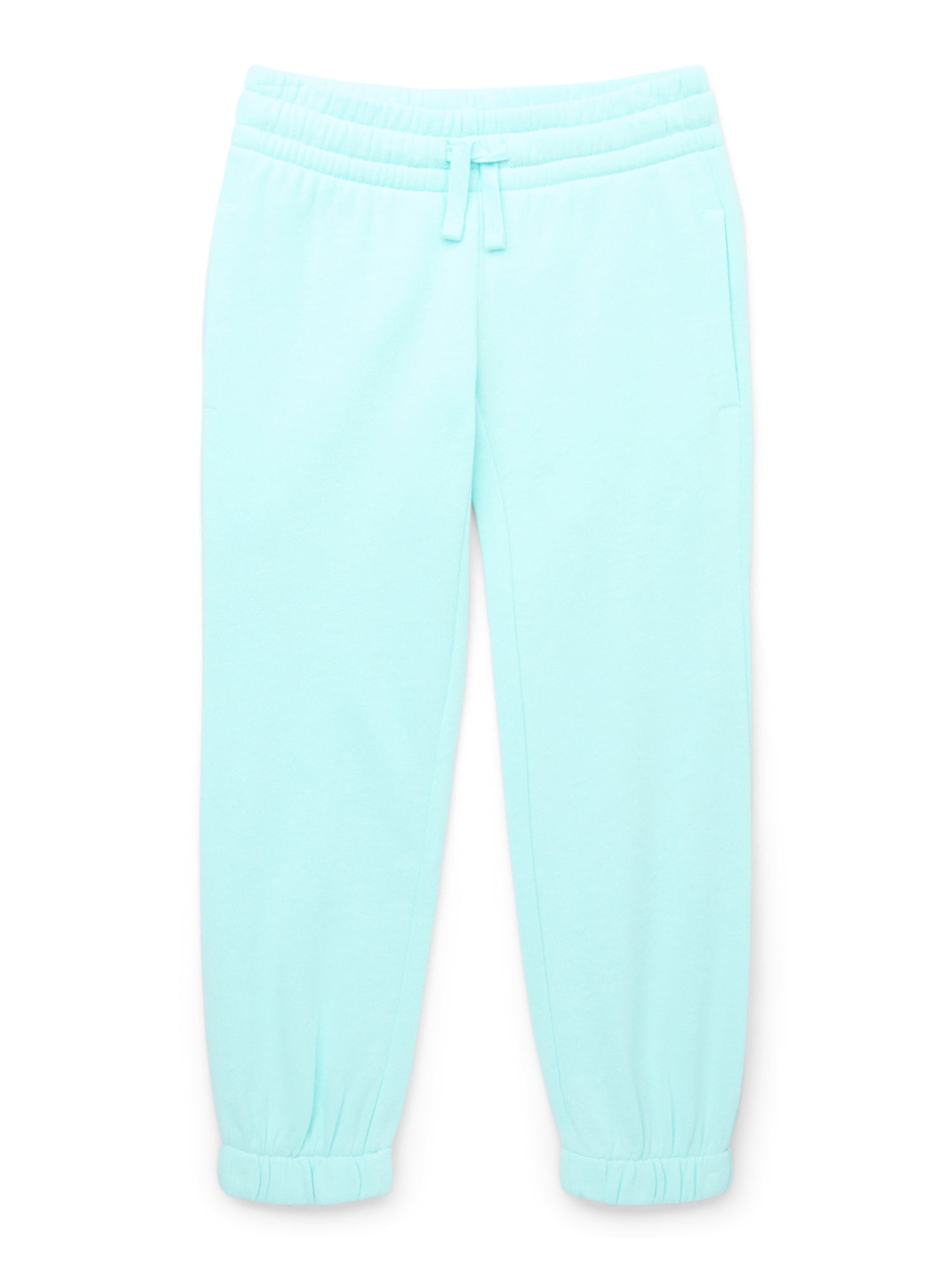 Athletic Works Little and Big Girls Fleece Jogger Sweatpants, Sizes 4-18 & Plus