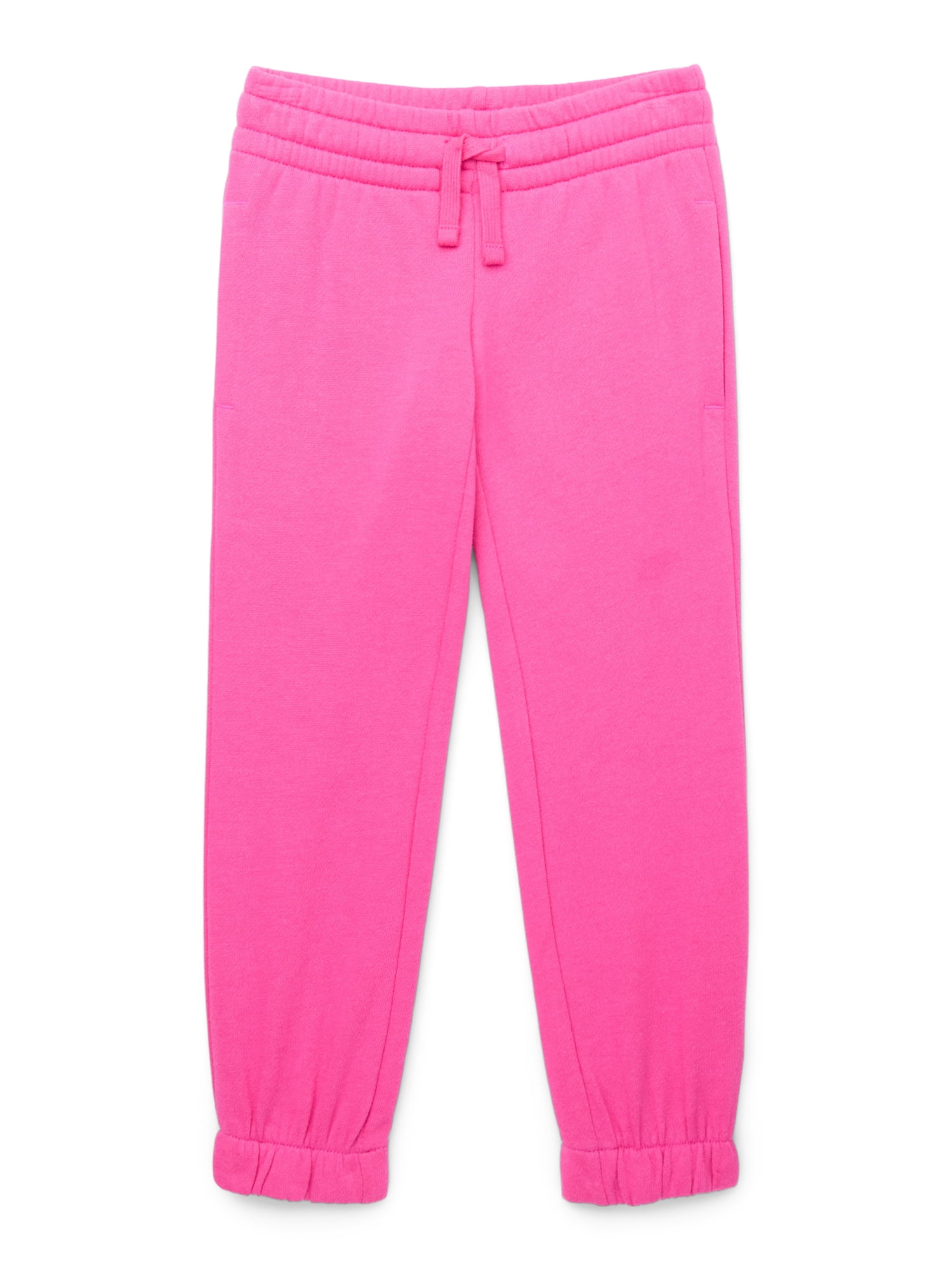 Athletic Works Little and Big Girls Fleece Jogger Sweatpants, Sizes 4-18 & Plus