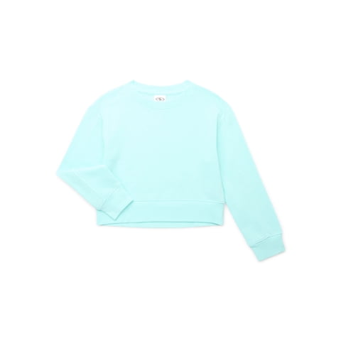 Girl's Fleece Crewneck Sweatshirt, Sizes 4-18 & Plus