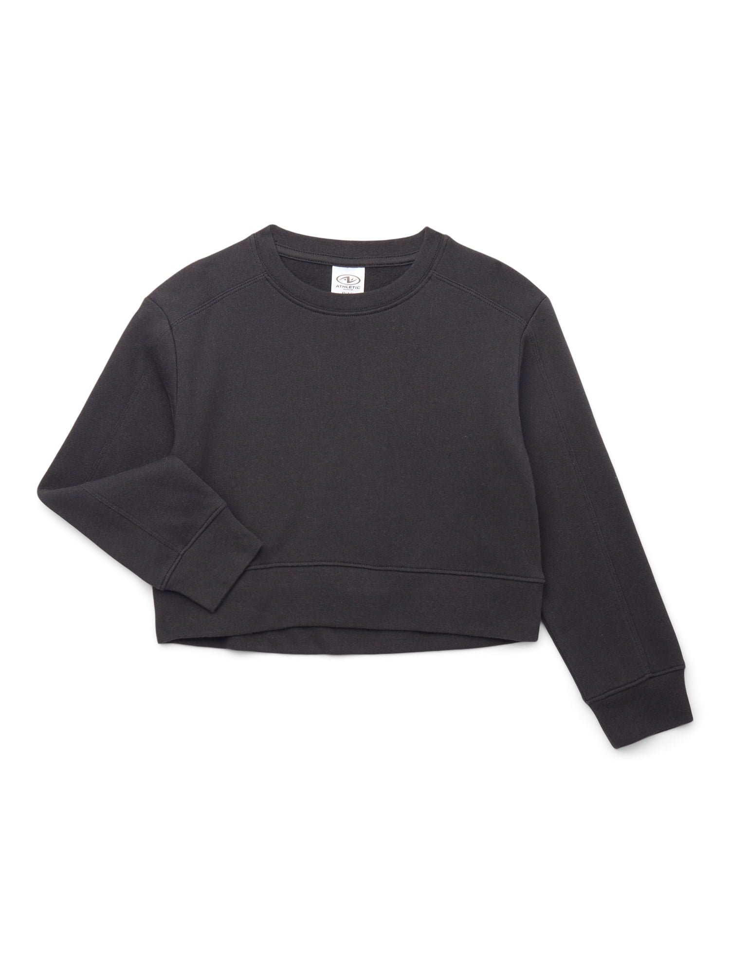 Athletic Works Little and Big Girls Fleece Sweatshirt, Sizes 4-18 & Plus