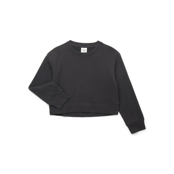 Athletic Works Little and Big Girls Fleece Sweatshirt, Sizes 4-18 & Plus