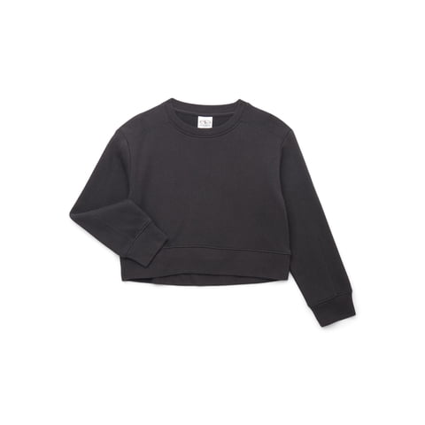 Girl's Fleece Crewneck Sweatshirt, Sizes 4-18 & Plus