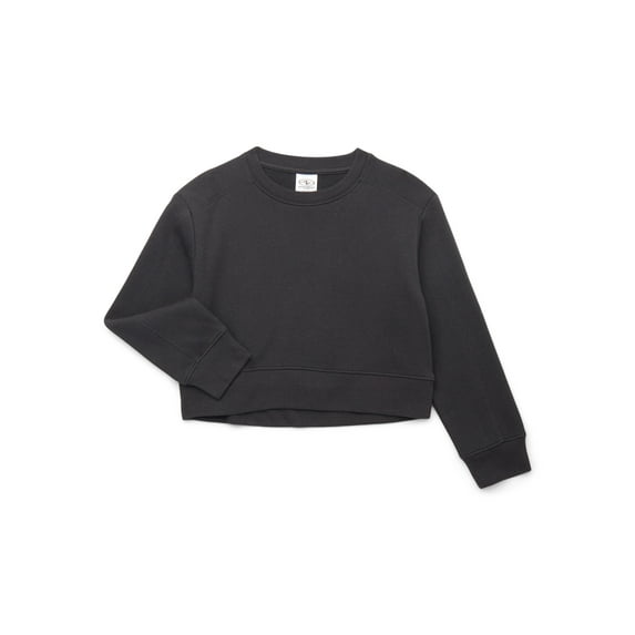 Athletic Works Little and Big Girls Fleece Sweatshirt, Sizes 4-18 & Plus