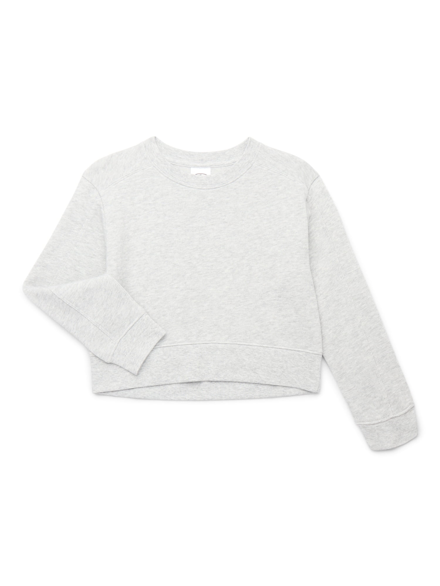 Athletic Works Girl's Active Core Fleece Crewneck Sweatshirt, Sizes 4-18 & Plus