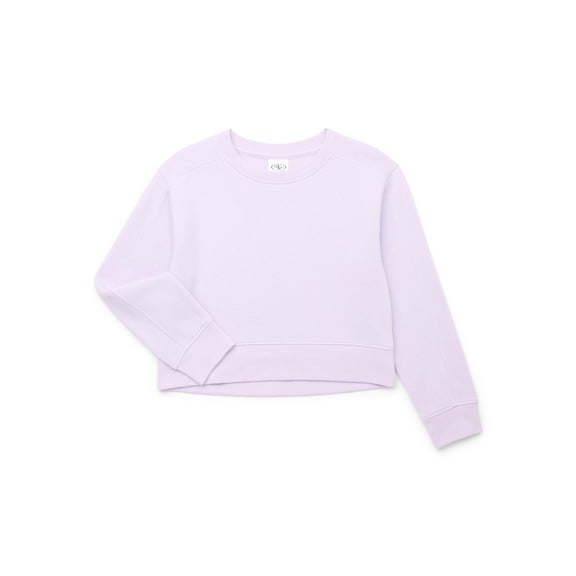 Athletic Works Little and Big Girls Fleece Sweatshirt, Sizes 4-18 & Plus