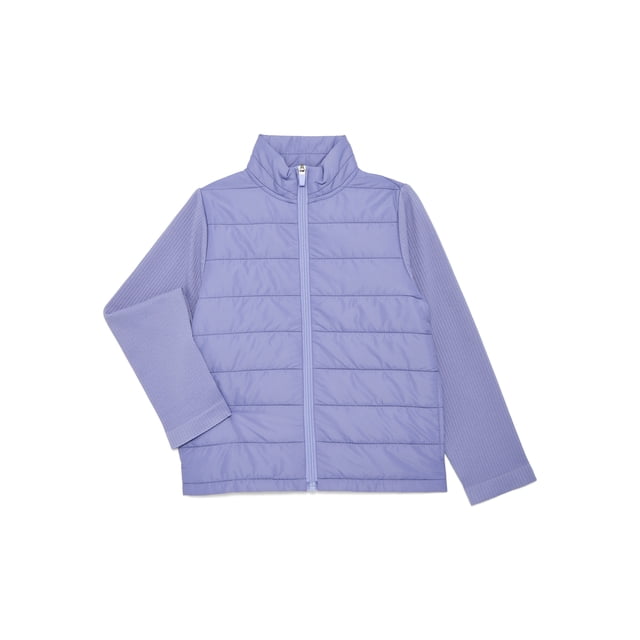 Athletic Works Girl's Hybrid Quilted Jacket, Sizes 4-18