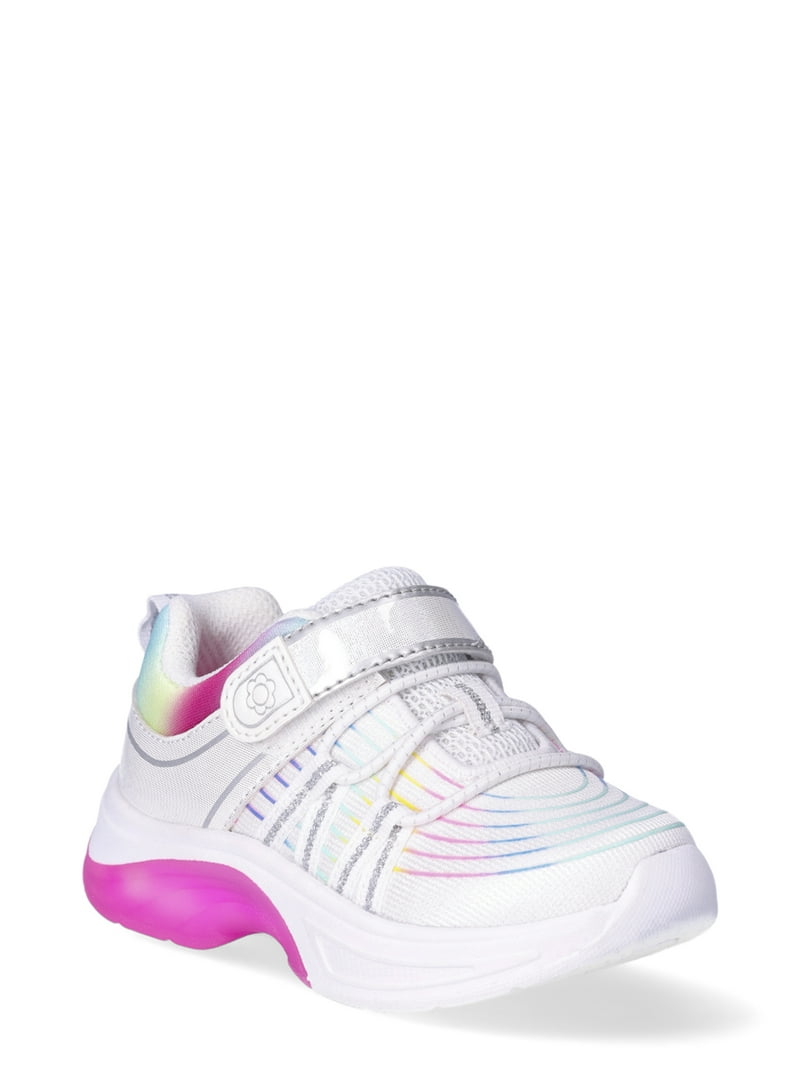 Athletic Works Little Girl & Big Girl Light Up Sneakers, Sizes 13