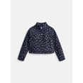 thumbnail image 1 of Athletic Works Girl's Microfleece Half Zip Pullover Sweatshirt, Sizes 4-18, 1 of 3