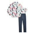 thumbnail image 1 of Athletic Works Girl's Microfleece Pullover & Cozy Legging 2-Piece Active Set, Sizes 4-18 & Plus, 1 of 3