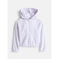 thumbnail image 1 of Athletic Works Girl's Polar Fleece Full-Zip Jacket, Sizes 4-18, 1 of 3