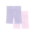 thumbnail image 1 of Athletic Works Girl's Ribbed Biker Short, 2-Pack, Sizes 4-18, 1 of 3