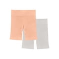 thumbnail image 1 of Athletic Works Girl's Ribbed Biker Short, 2-Pack, Sizes 4-18, 1 of 3