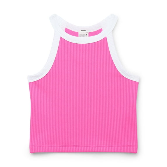 Athletic Works Girls Ribbed Tank Top, Sizes 4-18