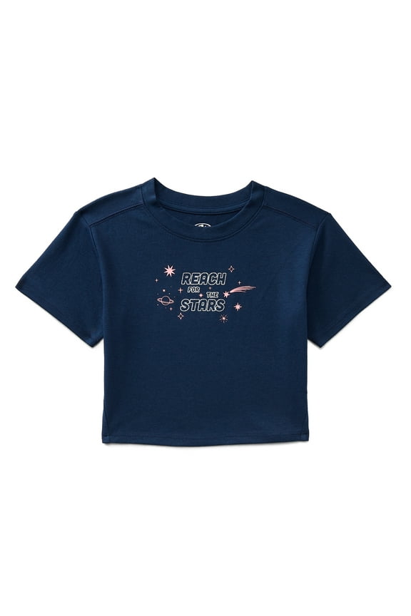 Girls Graphic Tee with Short Sleeves, Sizes 4-18 & Plus