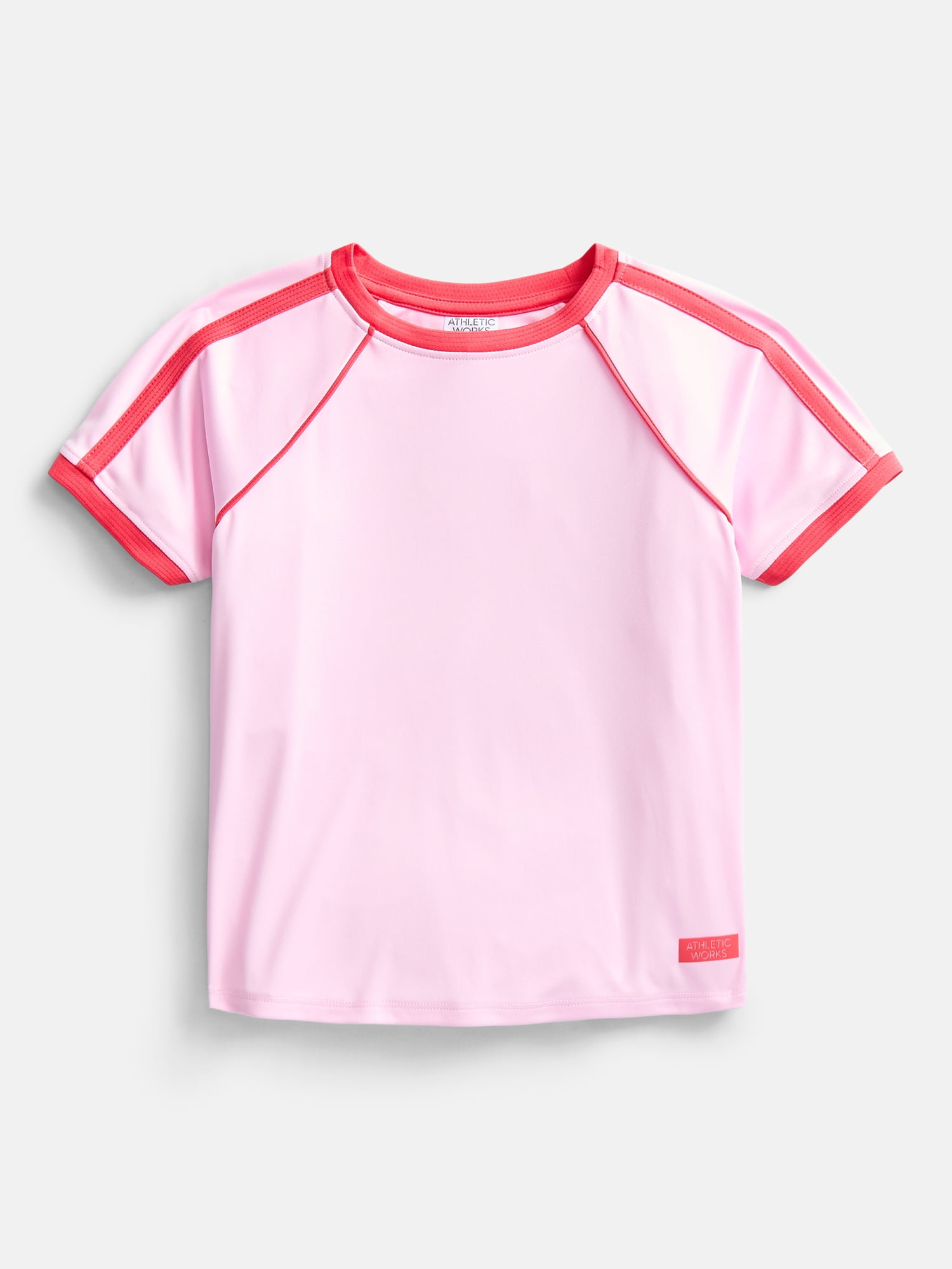 Athletic Works Girls Active Soccer Tee with Short Sleeves, Sizes 4-18