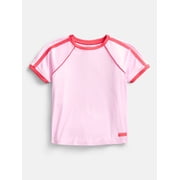 Girls Active Soccer Tee with Short Sleeves, Sizes 4-18