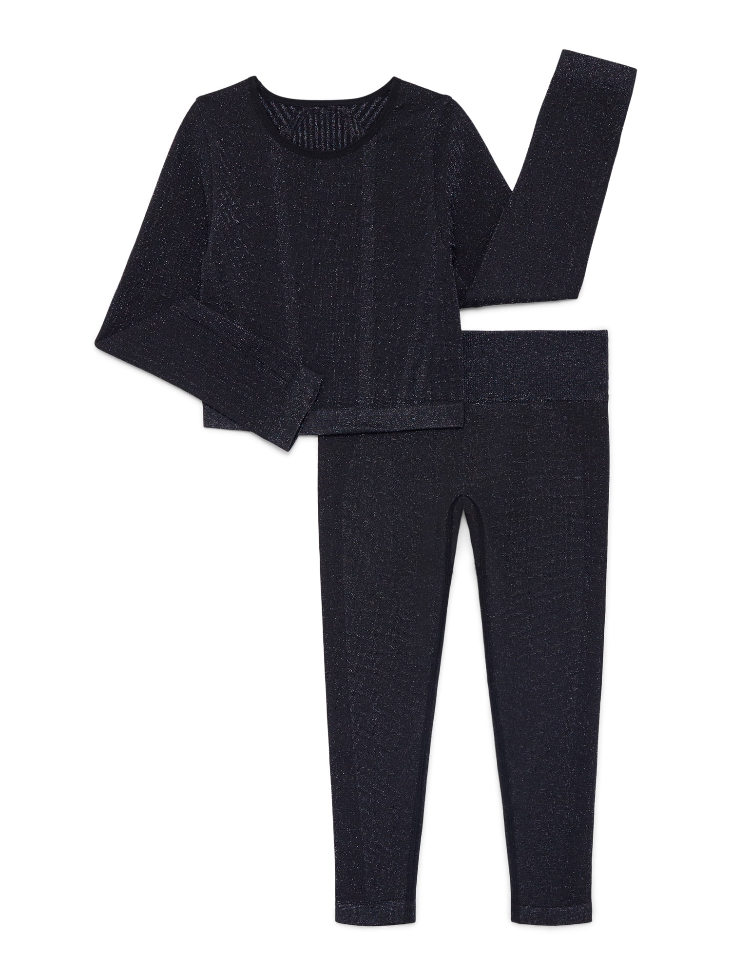 Athletic Works Girl's Sparkle Seamless Set, 2-Piece, Sizes 4-18