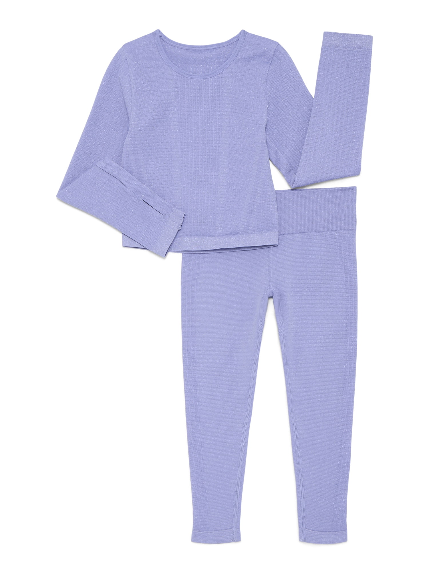 Athletic Works Girl's Sparkle Seamless Set, 2-Piece, Sizes 4-18
