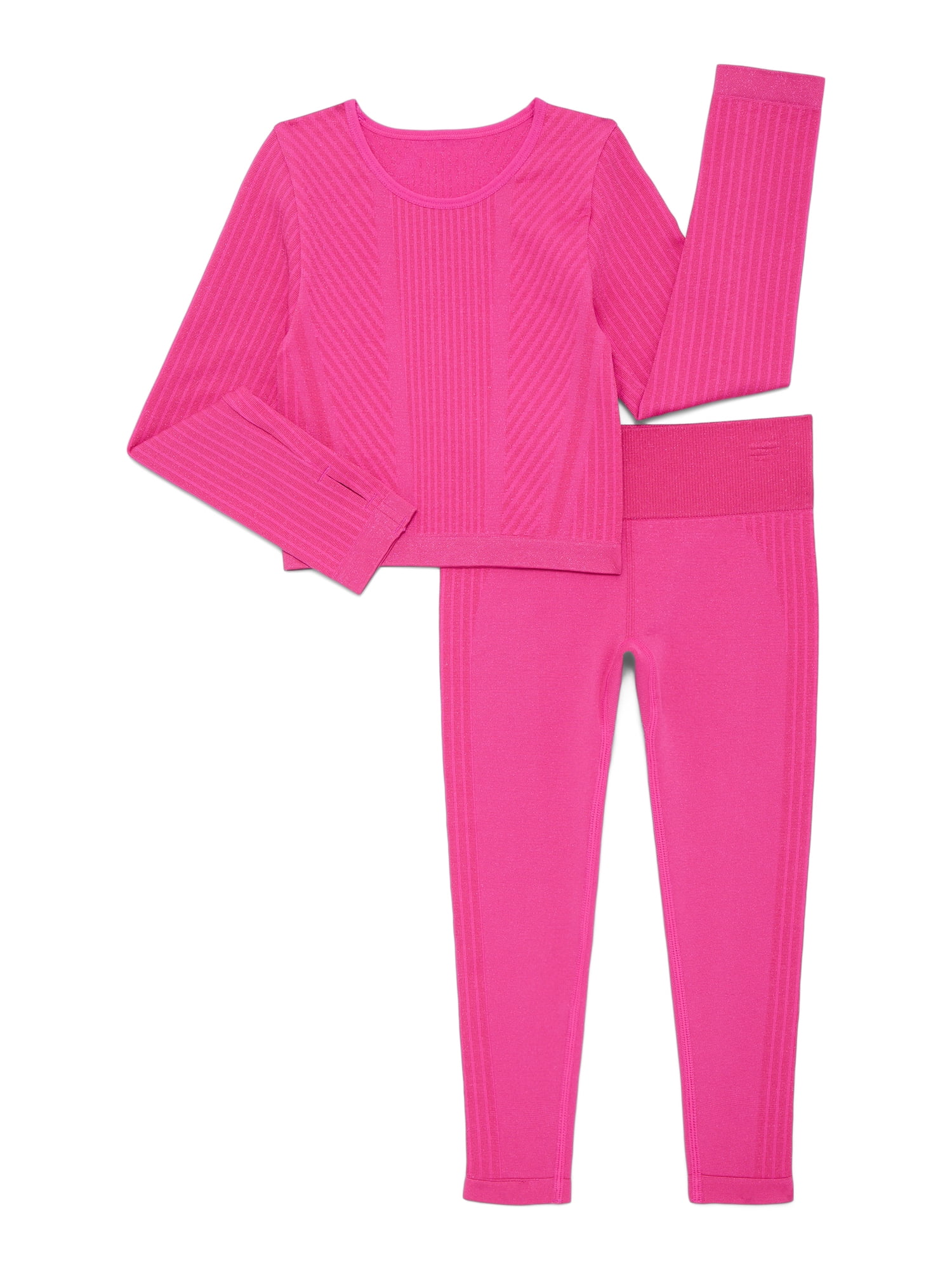 Athletic Works Girl's Sparkle Seamless Set, 2-Piece, Sizes 4-18