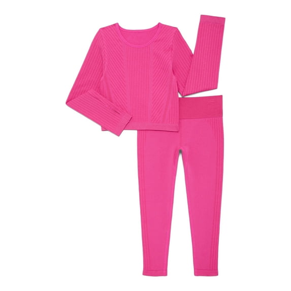 Athletic Works Girl's Sparkle Seamless Set, 2-Piece, Sizes 4-18