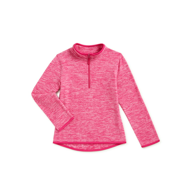 Essentials Girls and Toddlers' Quarter-Zip Polar Fleece Jacket