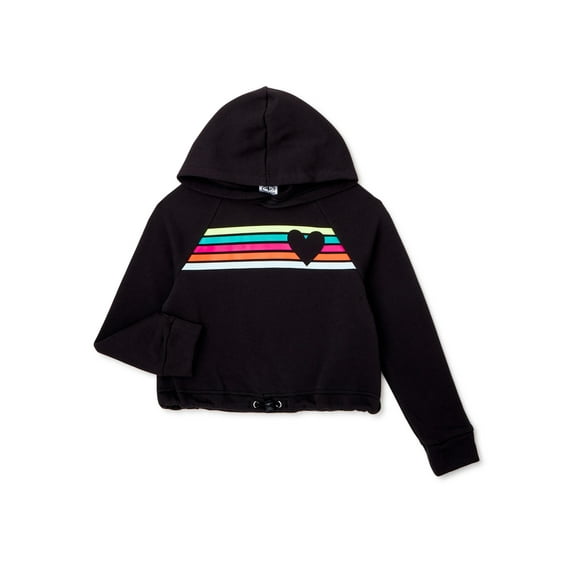 Athletic Works Girls 4-18 Graphic Heart Hoodie