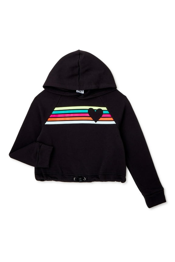 Girls 4-18 Graphic Heart Hoodie