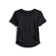 thumbnail image 1 of Athletic Works Girls Active Fashion Tee with Short Sleeves, Sizes 4-18 & Plus, 1 of 3