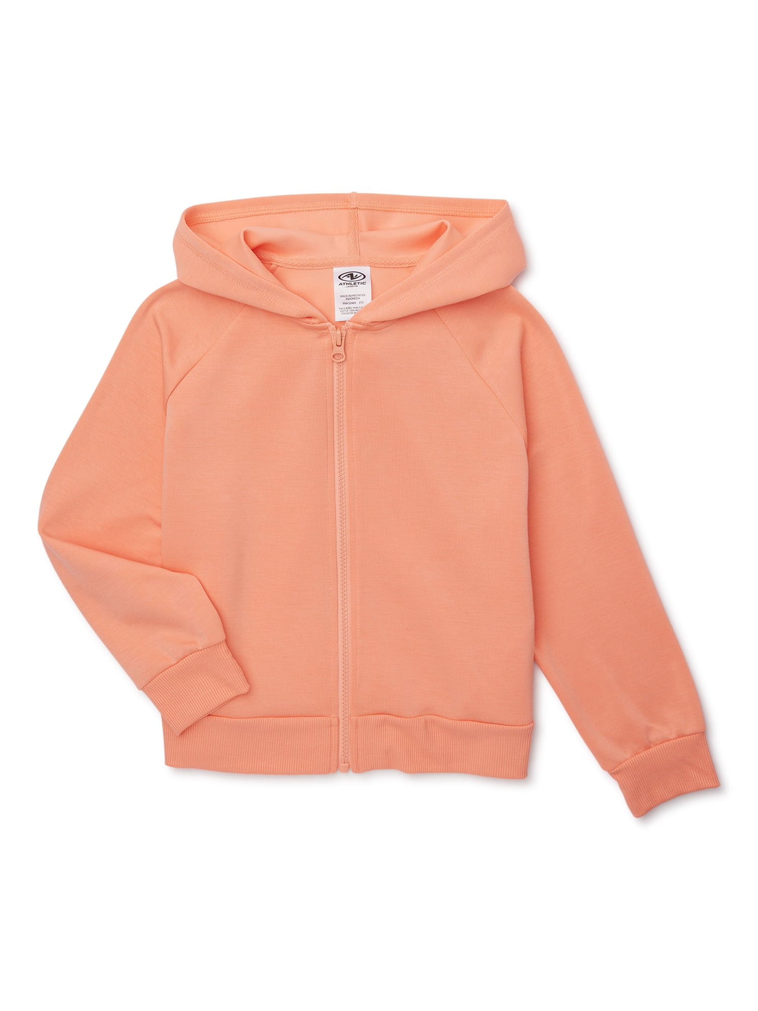 Athletic Works Girls Active Full-Zip Hoodie, Sizes 4-18 & Plus