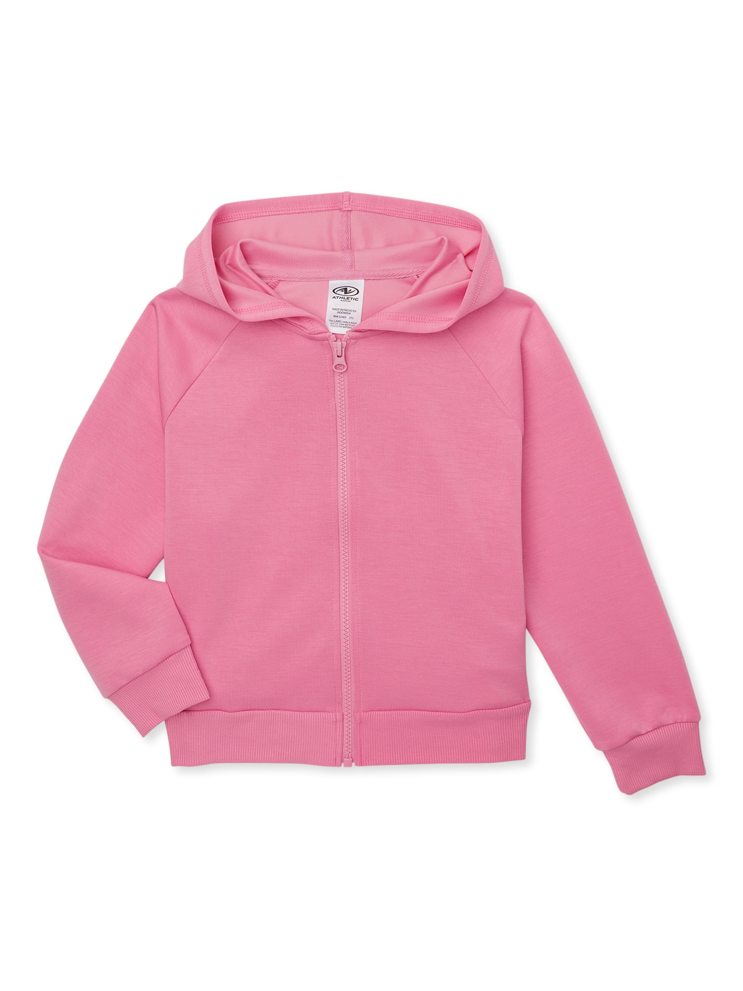 Athletic Works Girls Active FullZip Hoodie, Sizes 418 & Plus