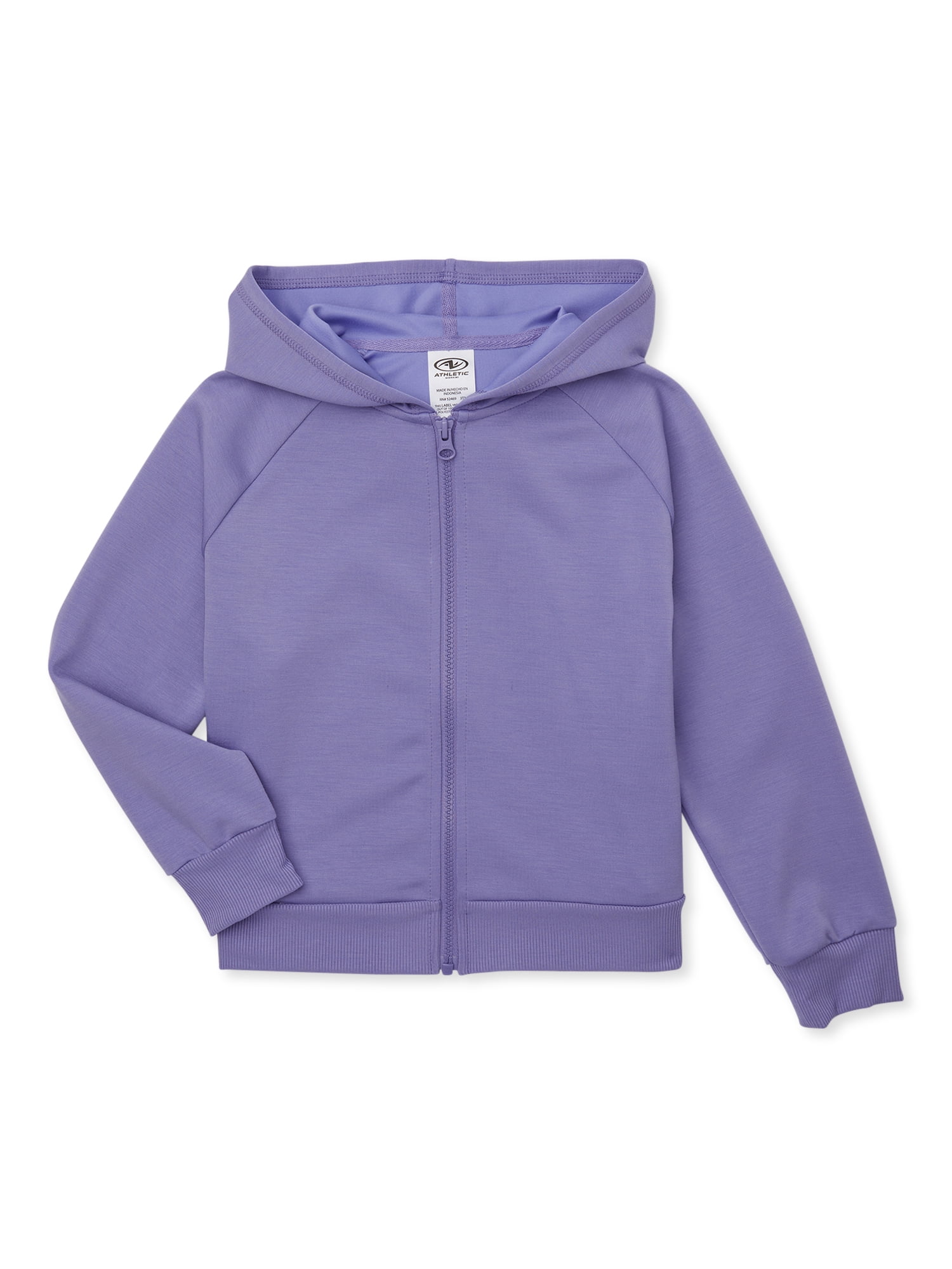 Athletic Works Girls Active Full-Zip Hoodie, Sizes 4-18 & Plus