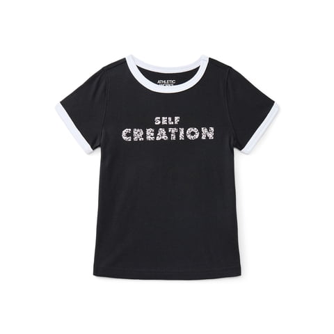 Girls Active Graphic Tee with Short Sleeves, Sizes 4-18 Plus