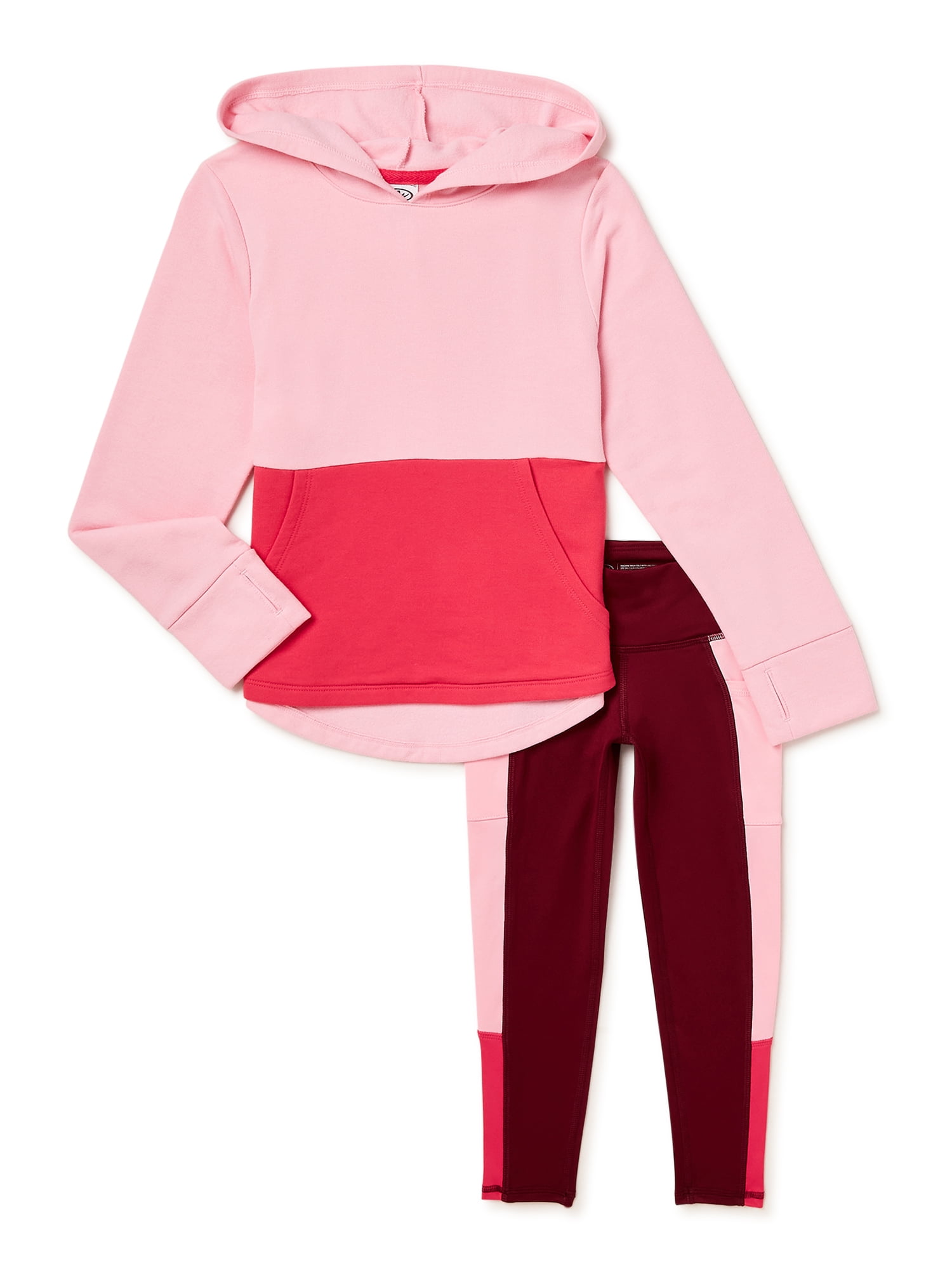 Lucky Brand Girl's Youth 2-Piece Plush Velour Hoodie & Leggings Set main image 1