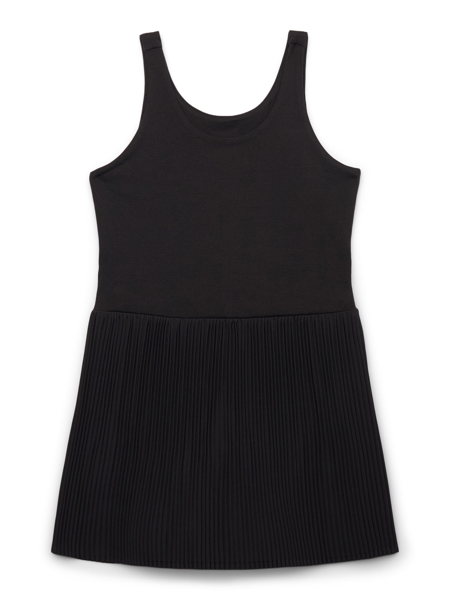 Athletic Works Girls Active Pleat Dress with Built-In Shorts, Sizes 4-18