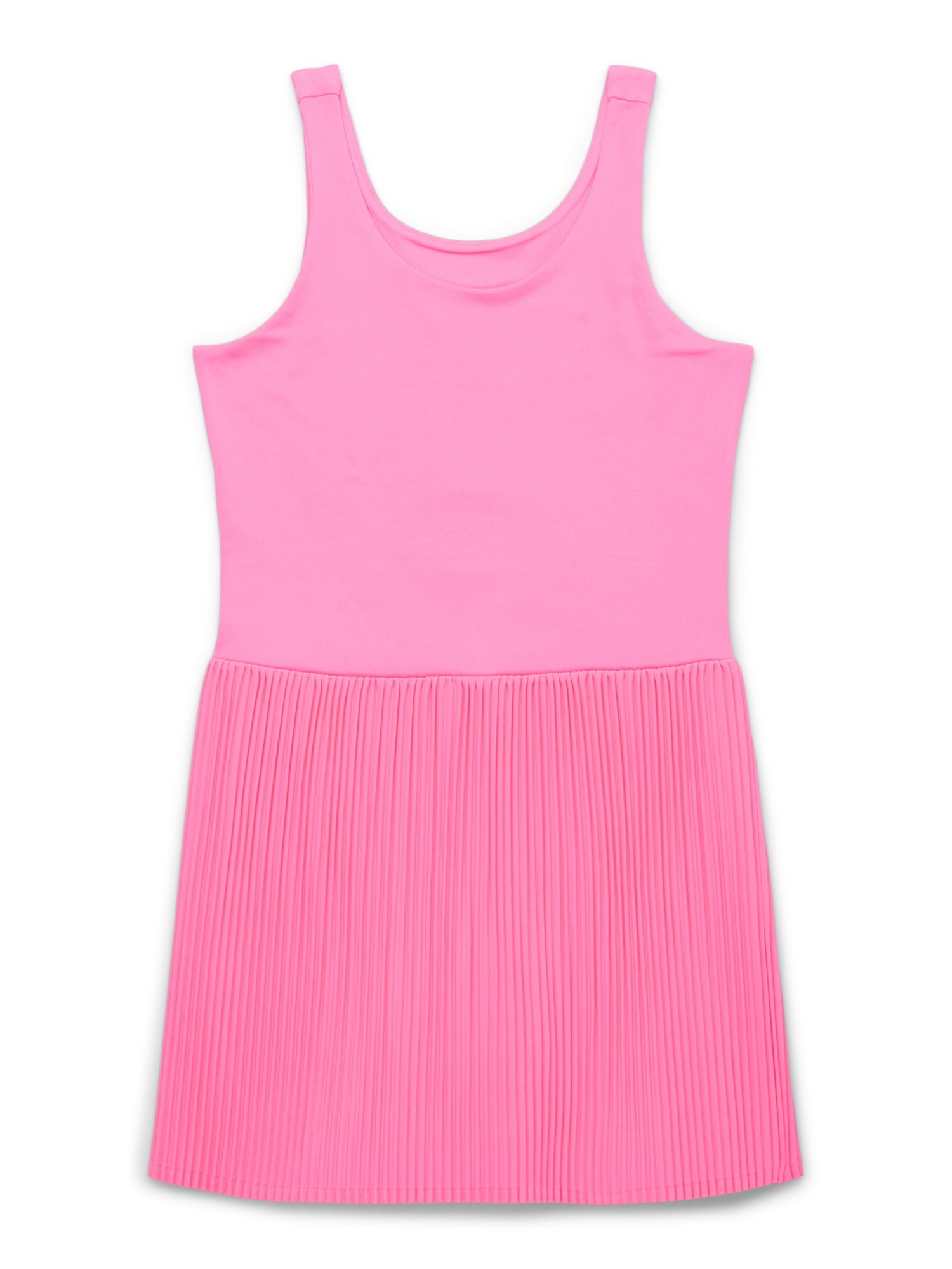 girls active dress with shorts Athletic Works Girls Active Pleat Dress with Built-In Shorts, Sizes 4-18