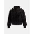 thumbnail image 1 of Athletic Works Girls Active Velour Track Jacket, Sizes 4-18, 1 of 3