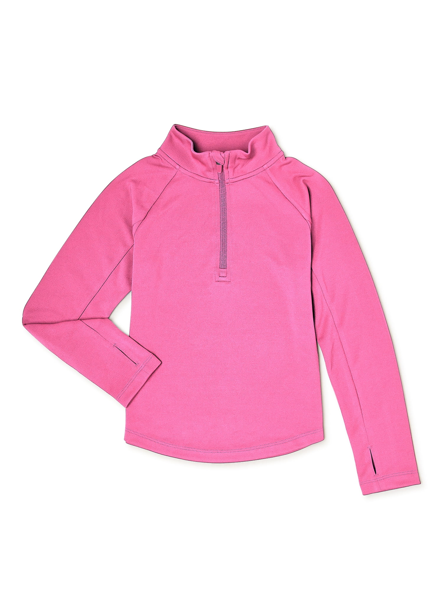 Athletic Works Girls Active Quarter Zip Pullover Sizes 4-18