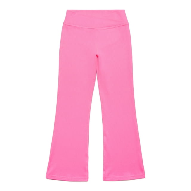 Athletic Works Girls Active Ribbed Flare Leggings, Sizes 4-18