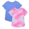 thumbnail image 1 of Athletic Works Girls Active Tee with Short Sleeves, 2-Pack, Sizes 4-18 & Plus, 1 of 3