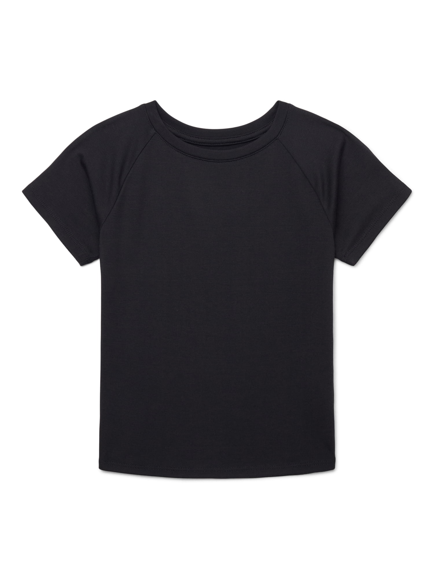Athletic Works Girls Active Tee with Short Sleeves, Sizes 4-18 & Plus