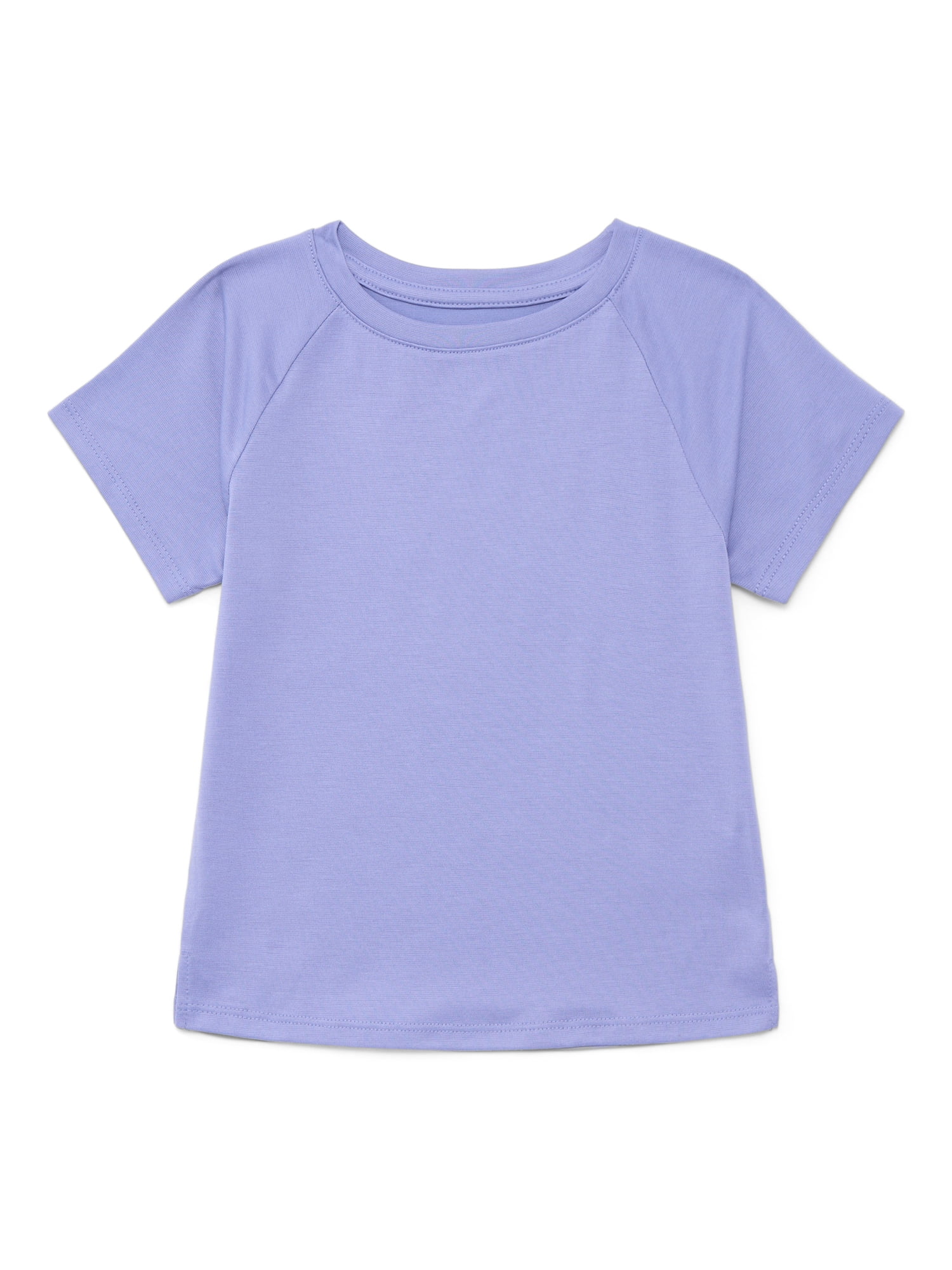 Athletic Works Girls Active Tee with Short Sleeves, Sizes 4-18 & Plus