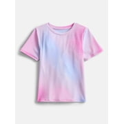 Athletic Works Girls Active Tee with Short Sleeves, Sizes 4-18 & Plus
